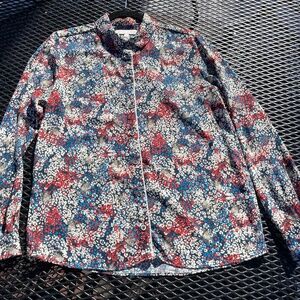 Paul & Joe Sister Cat Print Button Down Top